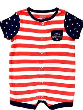 3/$13🌷 4th of July Romper